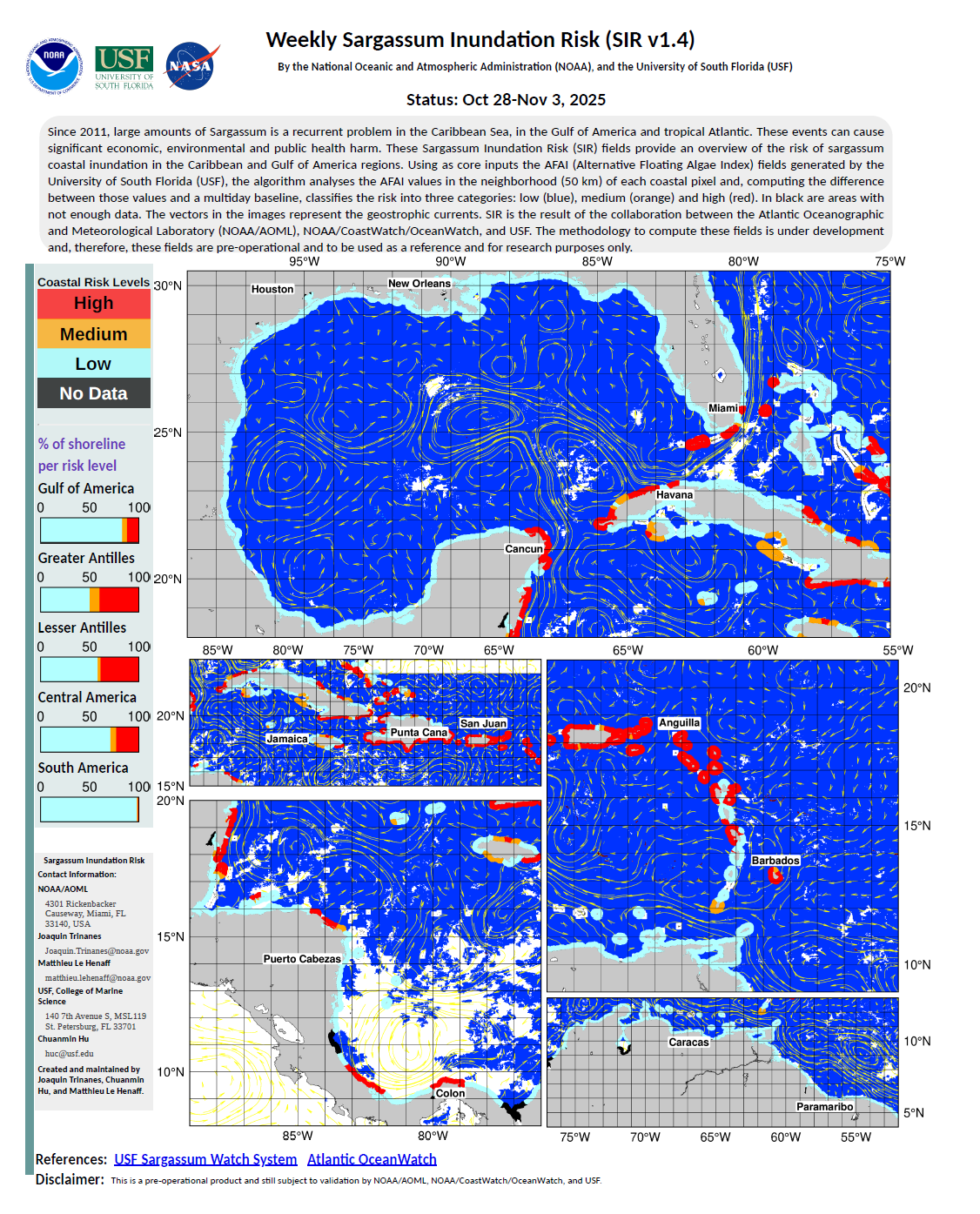 Sargassum Inundation Risk